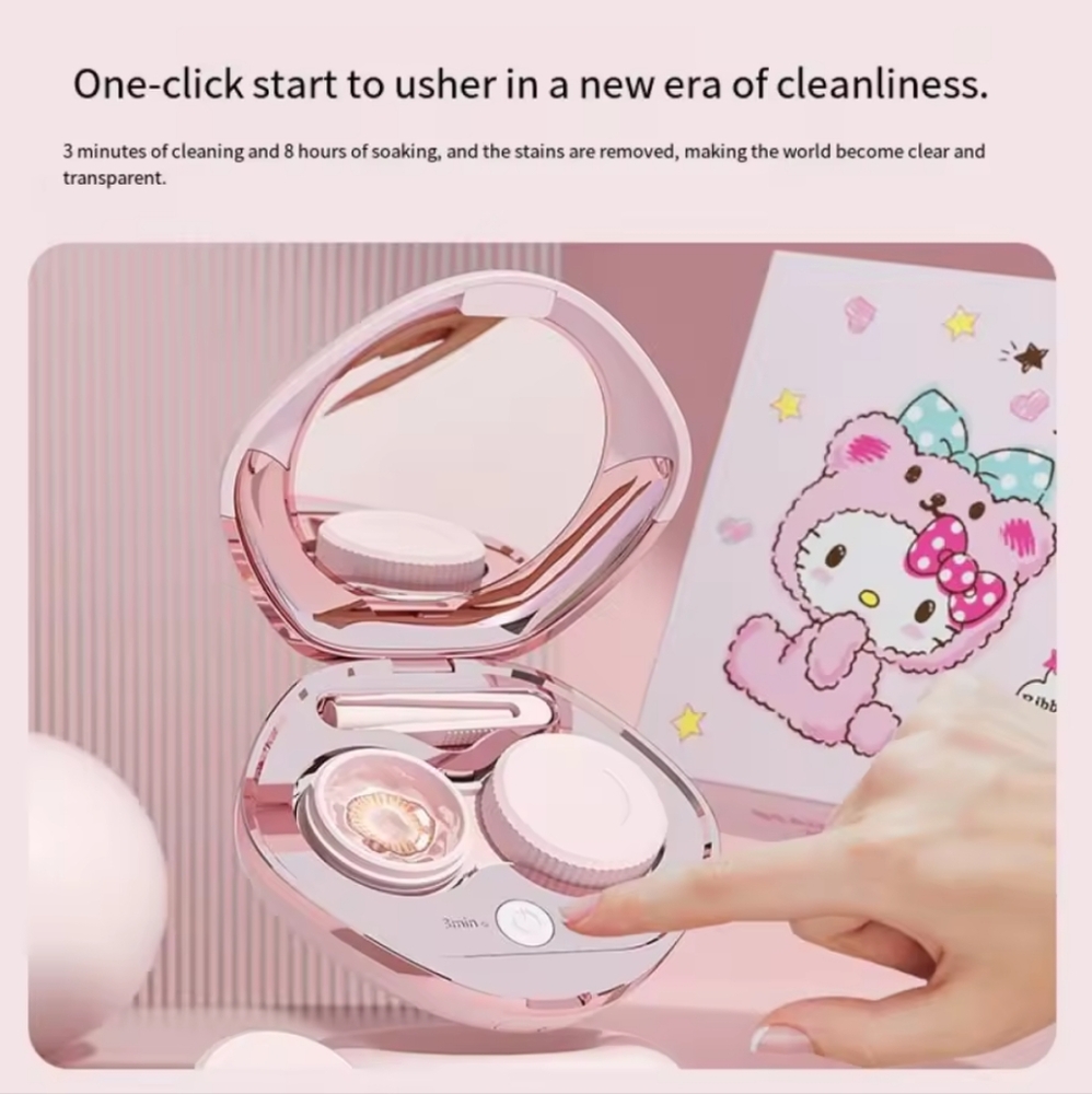 EXCLUSIVE - Hello Kitty Officially Licensed Contact Care Case & Mirror - Picture 2 of 9